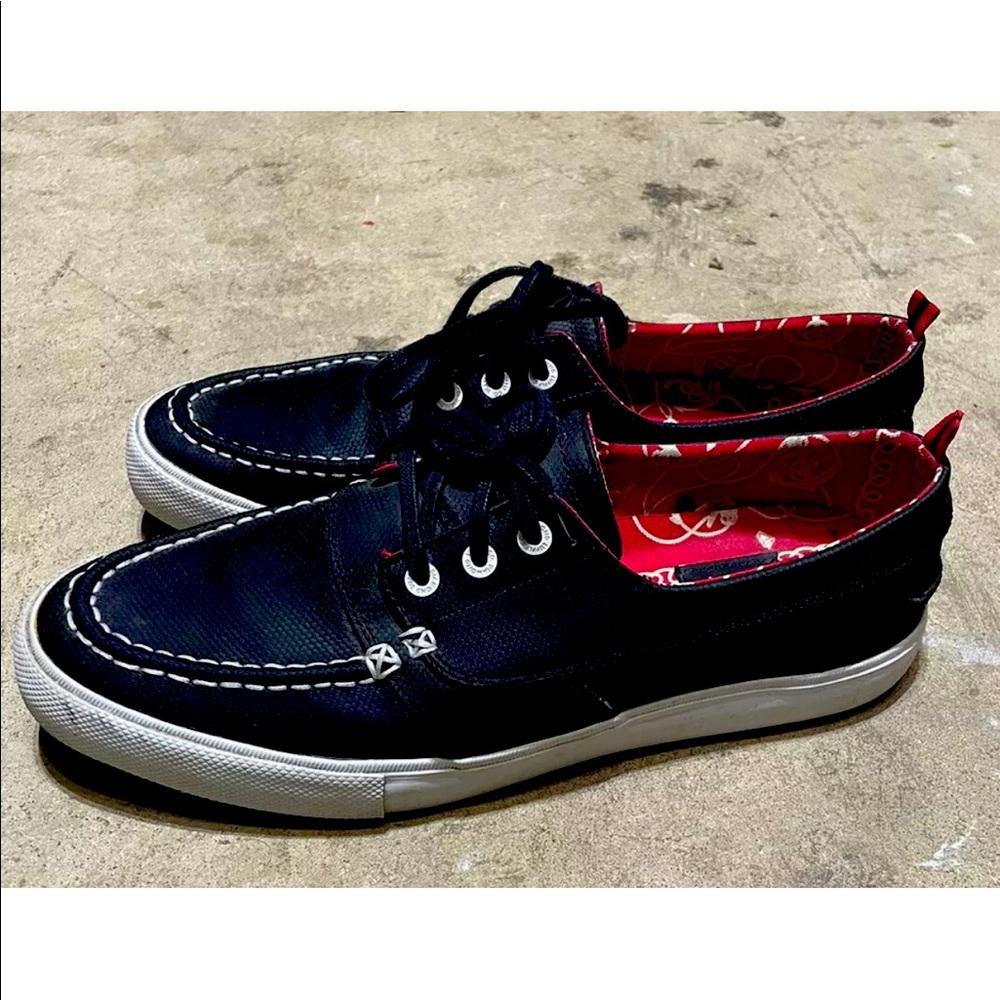 Diamond Supply Co. Mens Black Tech Tuff Yacht Club Boat Shoes NIB